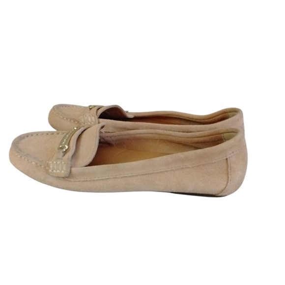 Calvin Klein Tan Suede Loafers Flats Size 8 - Picture 5 of 9